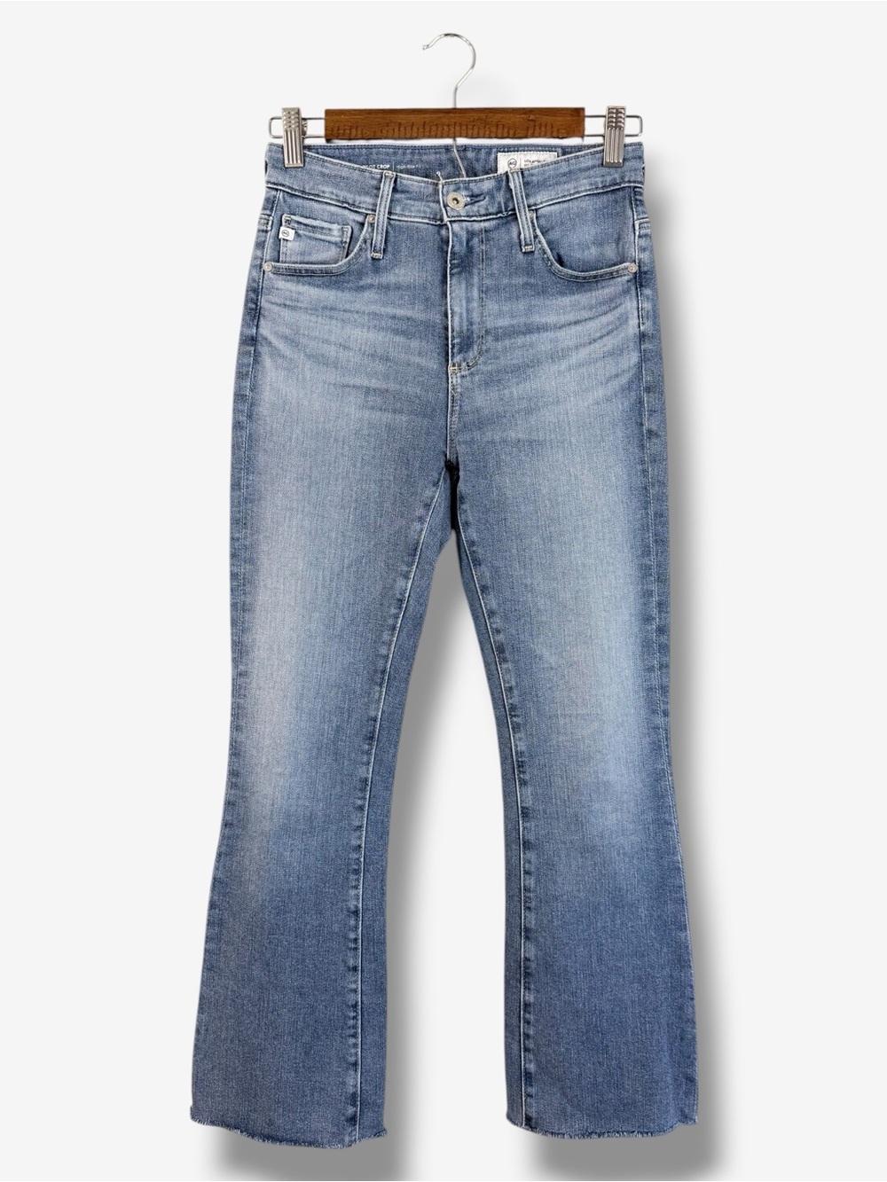 AG Adriano Goldschmied Farrah Bootcut Jeans Size 25 High Rise Fit Light Wash
